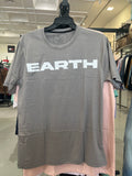 BS Style Men's Dark Grey "EARTH" Graphic Printed T-Shirt