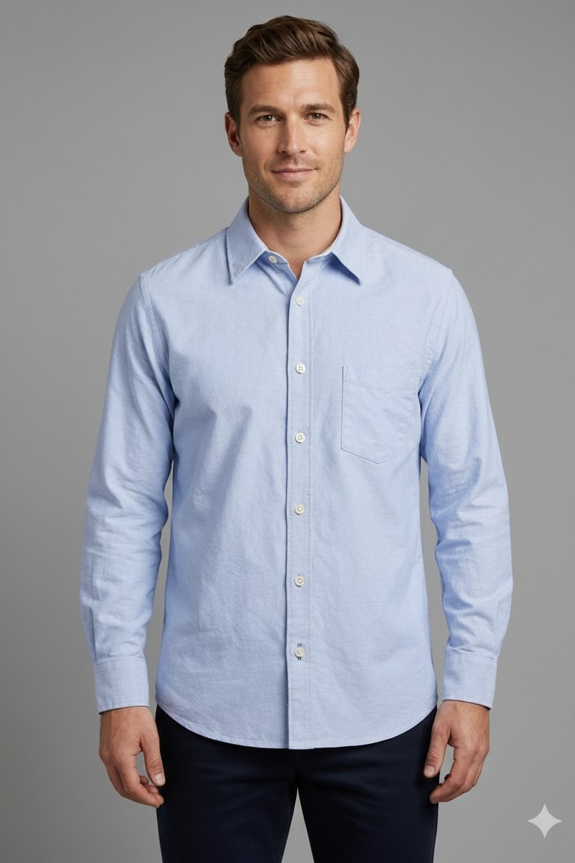 MIX EUROPEAN BRANDS BLUE SHIRT FOR MEN