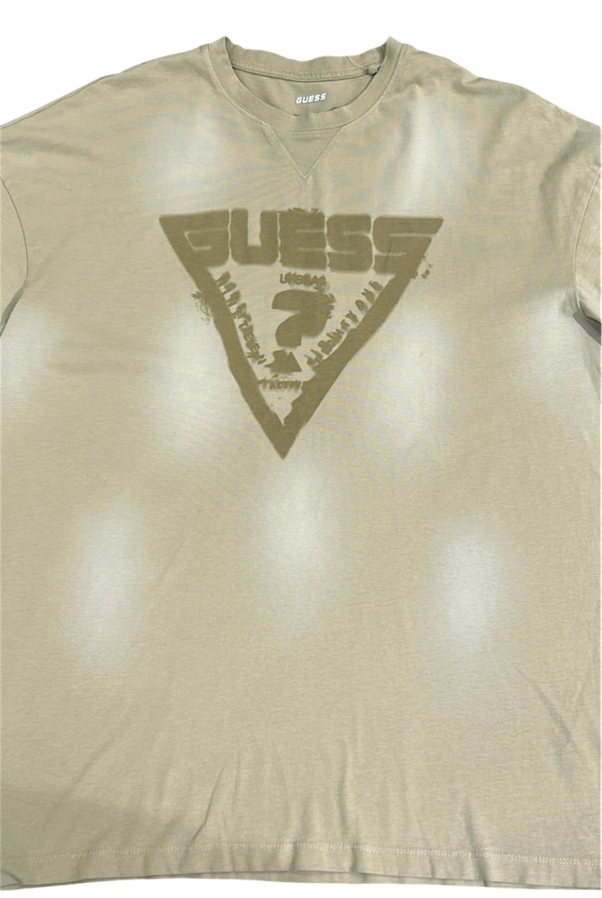 Guess Men’s Beige Cotton T-Shirt