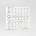 76 cm X 56 cm - Metal and Paper Pulp Geometric Wall Sculpture Off-White - Threshold™