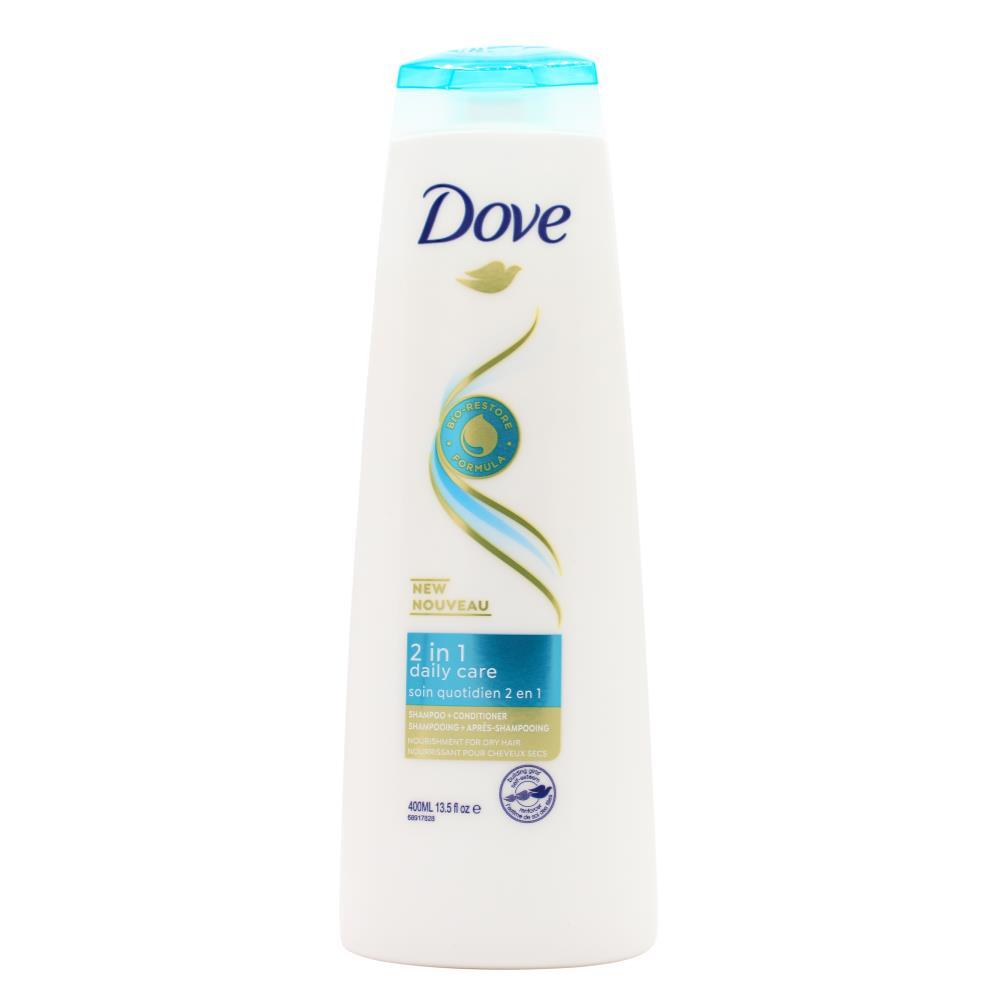 Dove 2 in 1 Daily Care Shampoo + Conditioner 400ml - Simplify Your Routine!