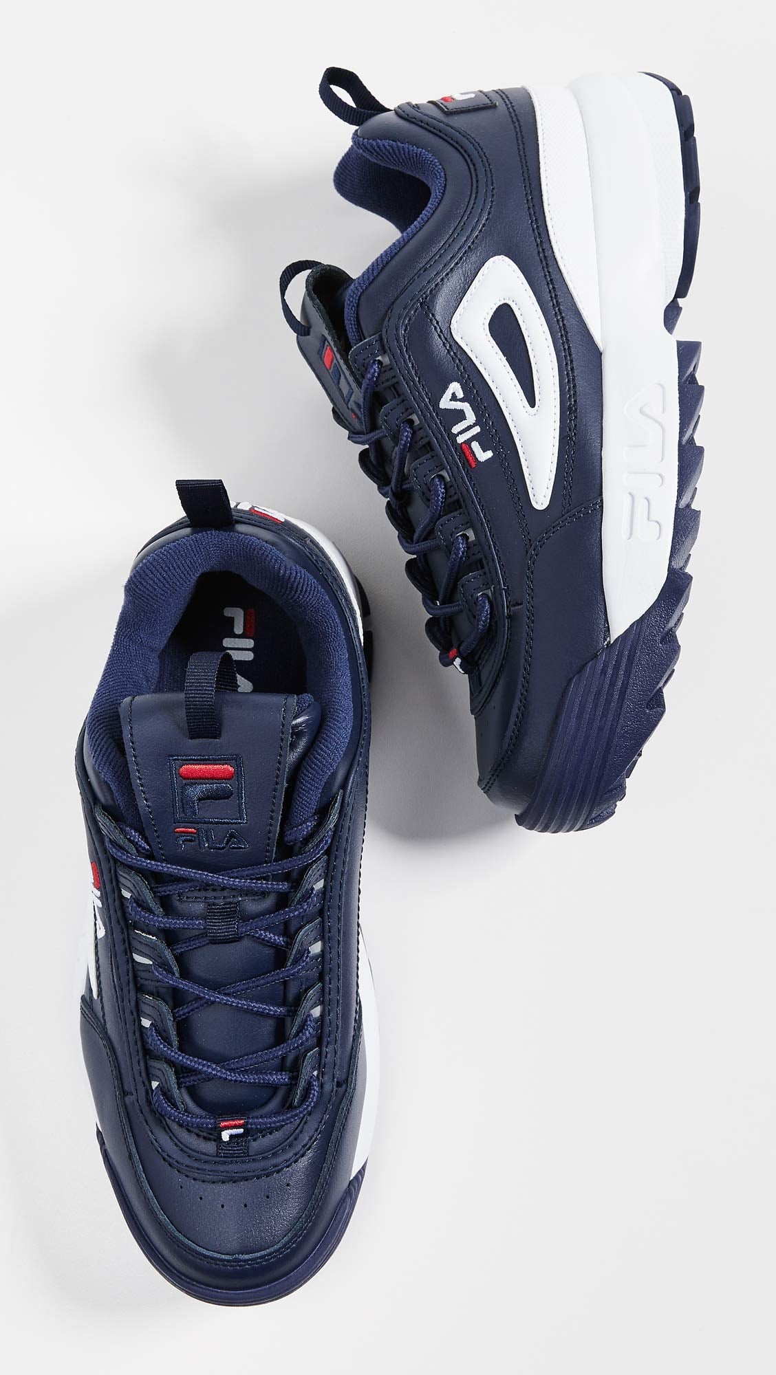 Fila Mens Disruptor ll Premium Navy Multi Sneakers (1FM00139-423)