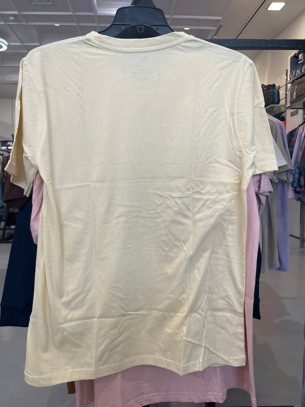 BS Style Men's Pastel Yellow "Chinese" Graphic Printed T-Shirt