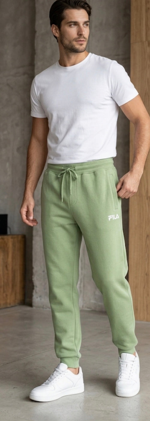 بنطال رياضي أخضر من FILA للرجال (sm13b638-315)