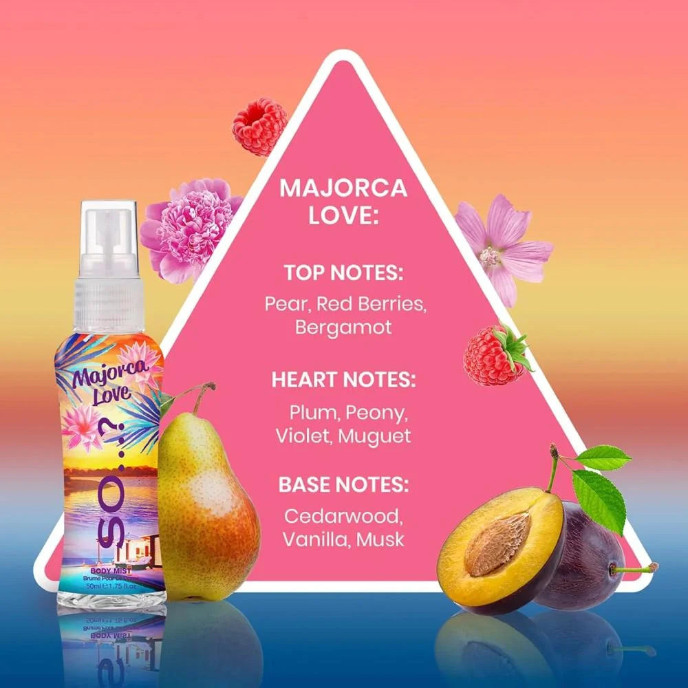 Body Splash Escapes 4 x 50ml By So