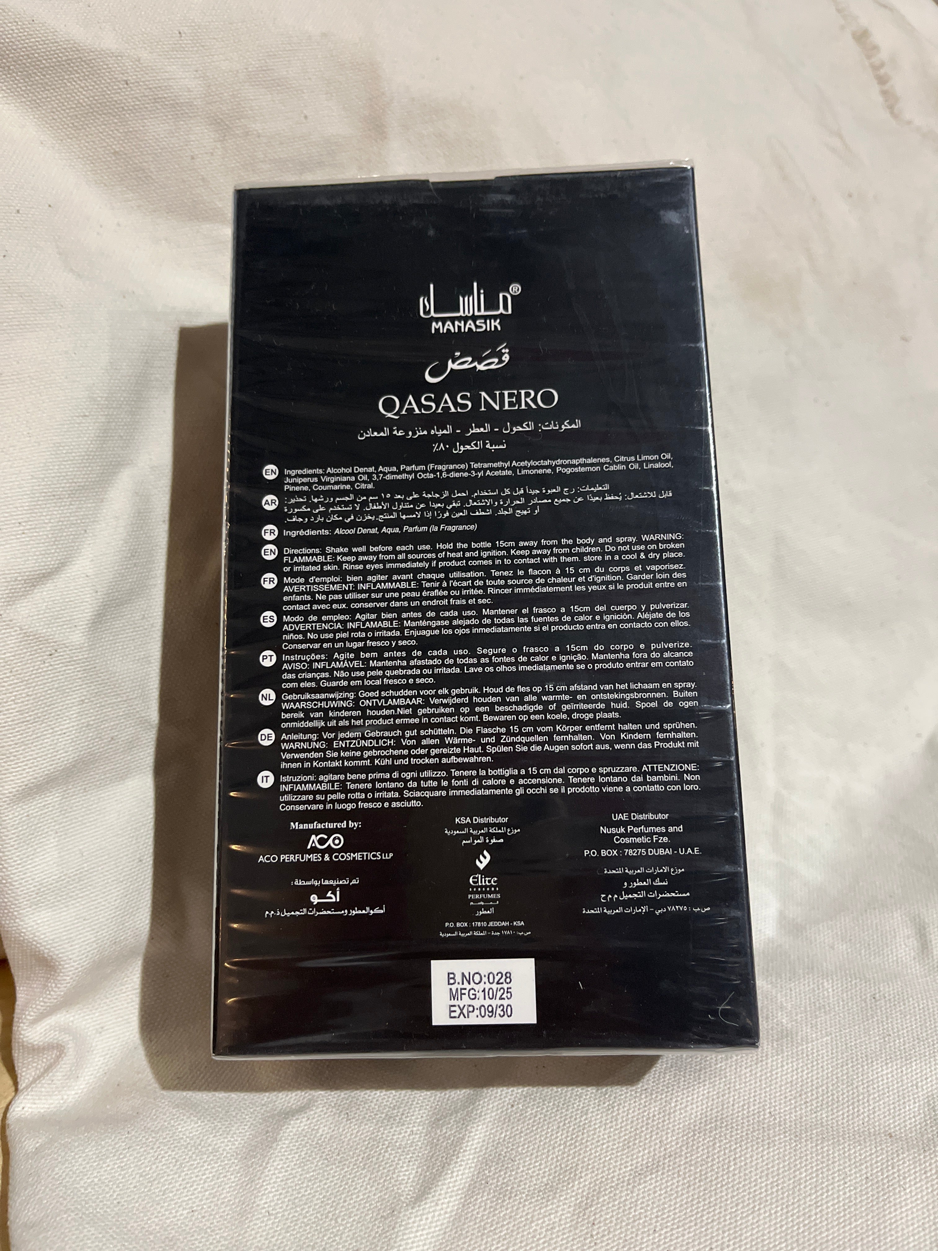 Qasas Nero Eau de Parfum