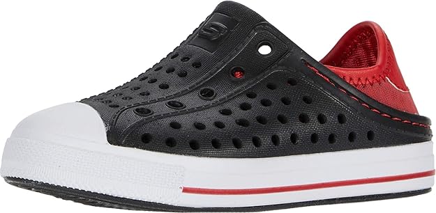 Skechers Kids Baby Boy s Cali Gear Guzman Steps Aqua Surge Toddler Black Red