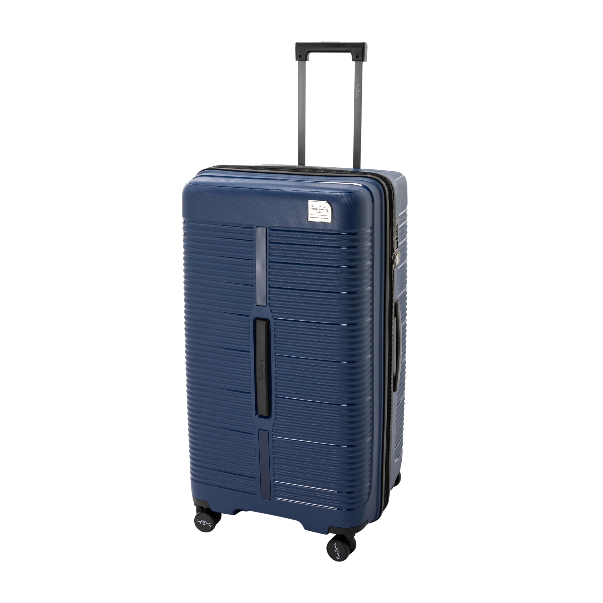 Pierre Cardin 3-Piece Hardshell Luggage Set – Lightweight, Expandable with 4 Silent Spinner Wheels & TSA Lock (Dark Blue)