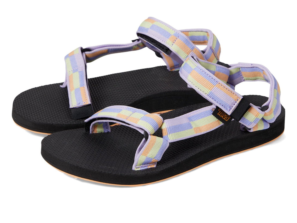 صندل Teva النسائي الأصلي Universal، بتصميم Retro Block Pastel Lilac