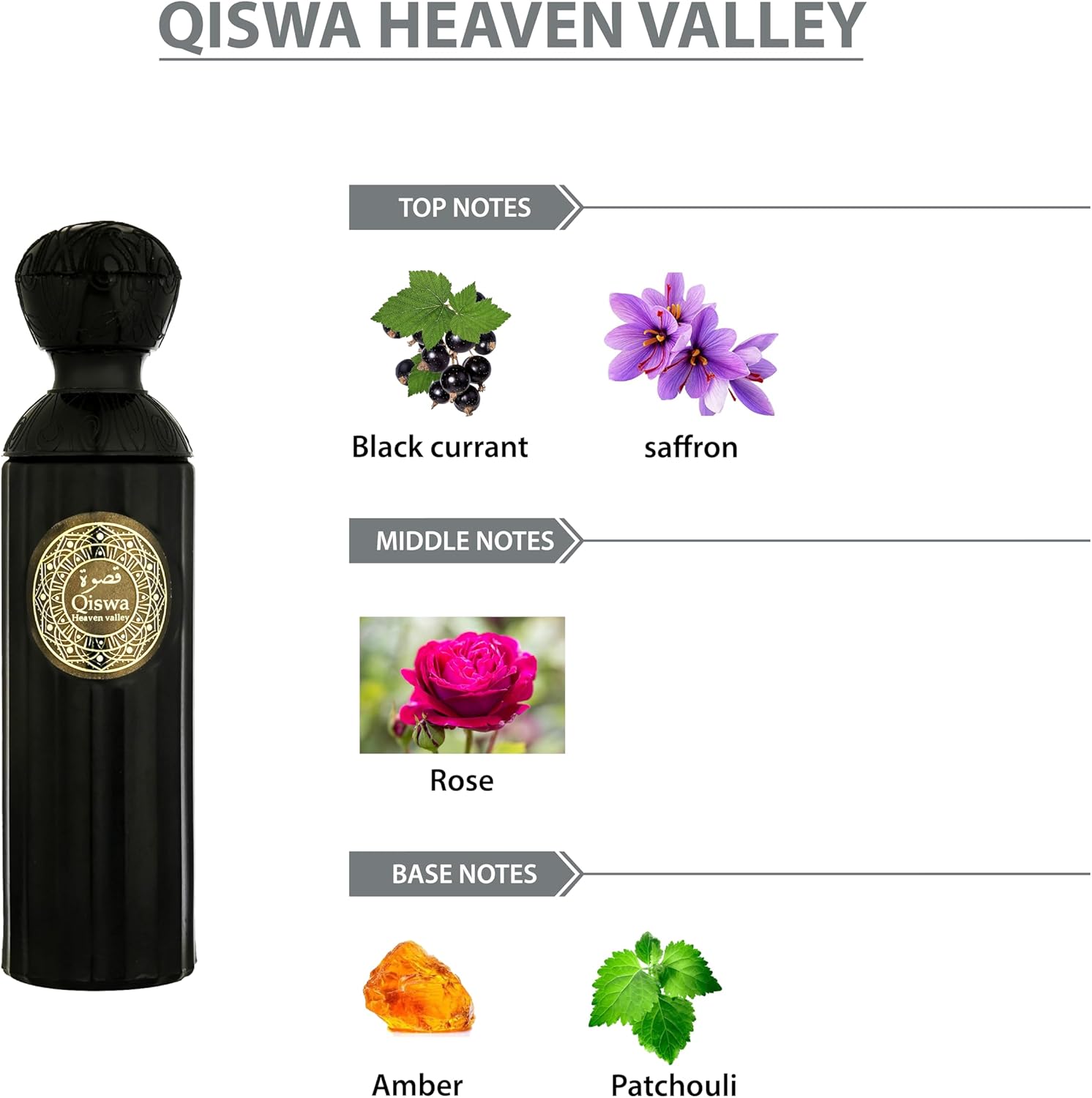 ATIKA Qissa Heaven Valley Eau De Parfum For Unisex - 100ml | Peaceful & Uplifting Fragrance | Heavenly Oud Notes in a Calming, Unisex Profile