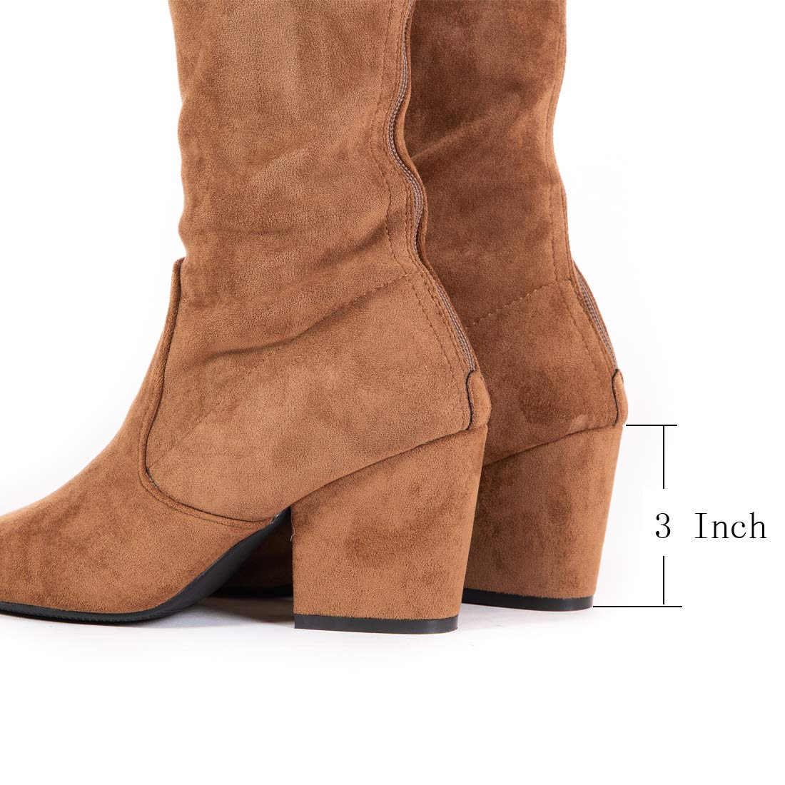 SIZE: 41 - N.N.G Women Over the Knee Boots Suede Thigh High