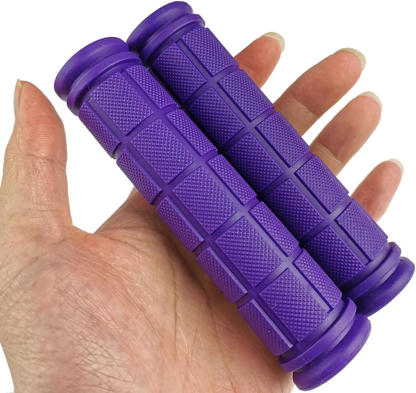 ABSOAR Bicycle Handlebar Grips for Mountain Bike, Bicycle, Scooter, Non-Slip Rubber Handlebar Grips Purple