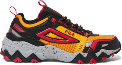 Fila Oakmont Trail Mens Yellow Leather Athletic Hiking Shoes (1JM01690-704)