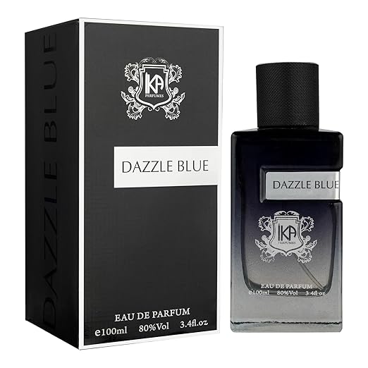 IKA Dazzle Blue Eau De Parfum For Men - 100ml | Bold Blue-Toned Perfume for Men | Dazzling Scent That Combines Strength with Freshness