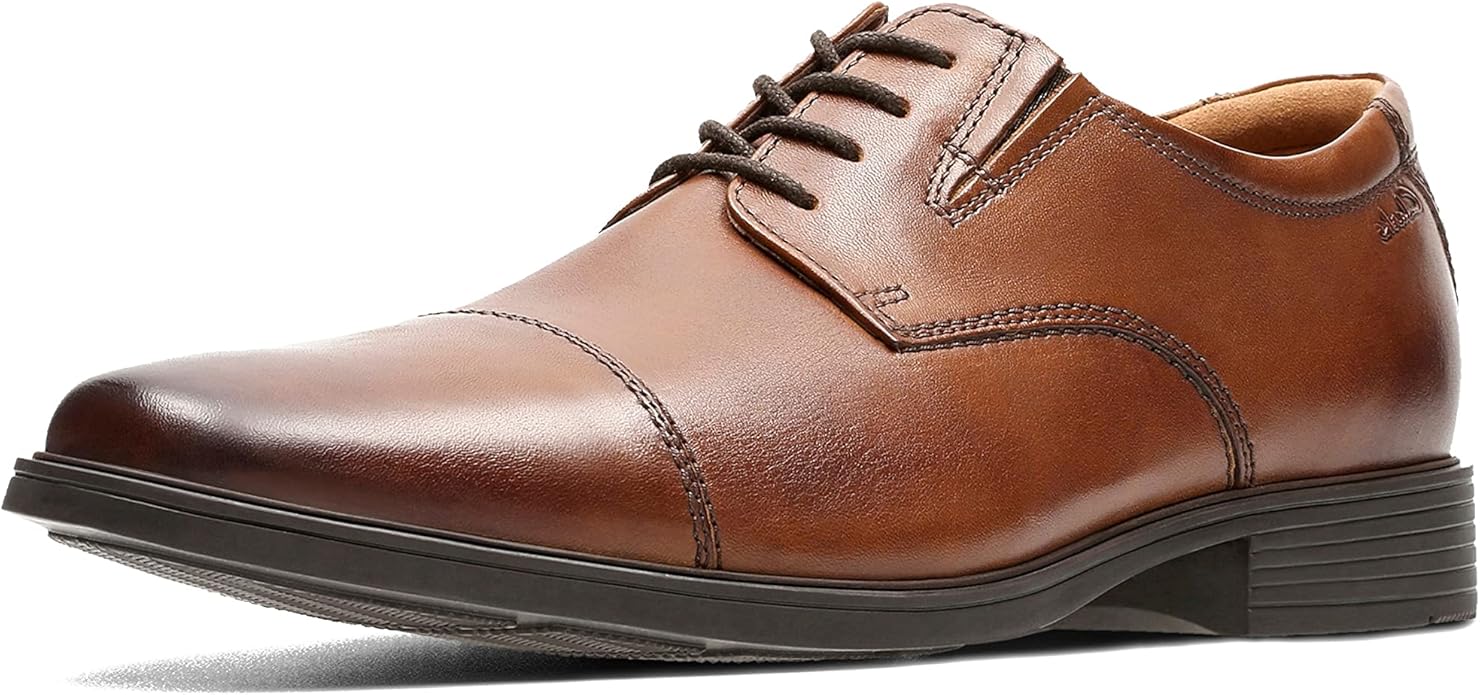 Clarks Men's Tyden Cap Oxford Shoe BRAWON