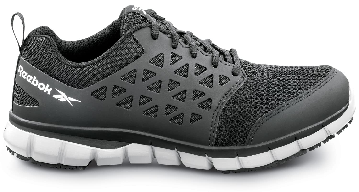 SIZE: 45.5 - Reebok Men's Slip Resistant Soft Toe Low Athletic