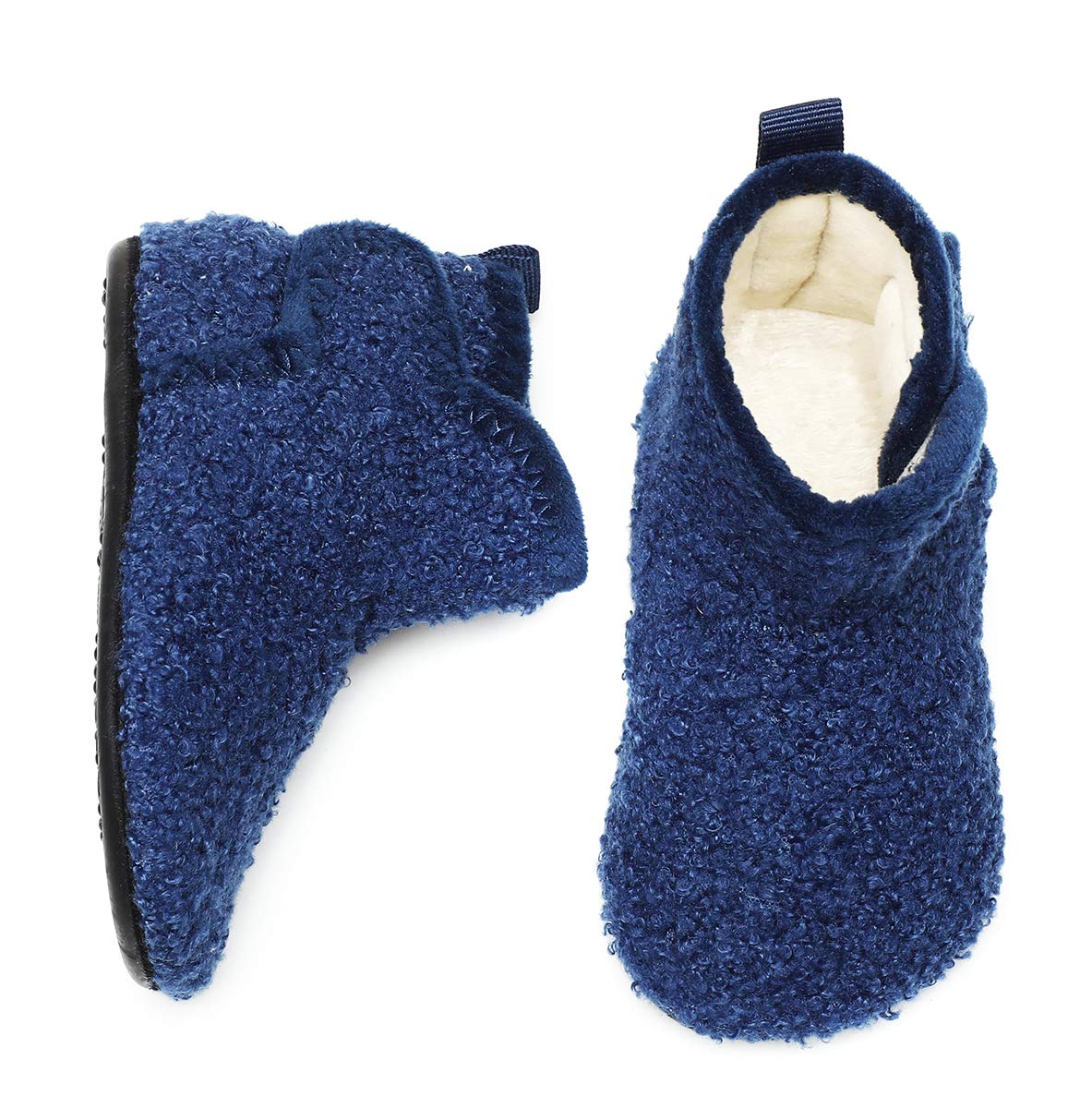 Toddler Kids Winter Warm Fuzzy House Slippers Bootie Lightweight Boys Girls Indoor Home Shoes