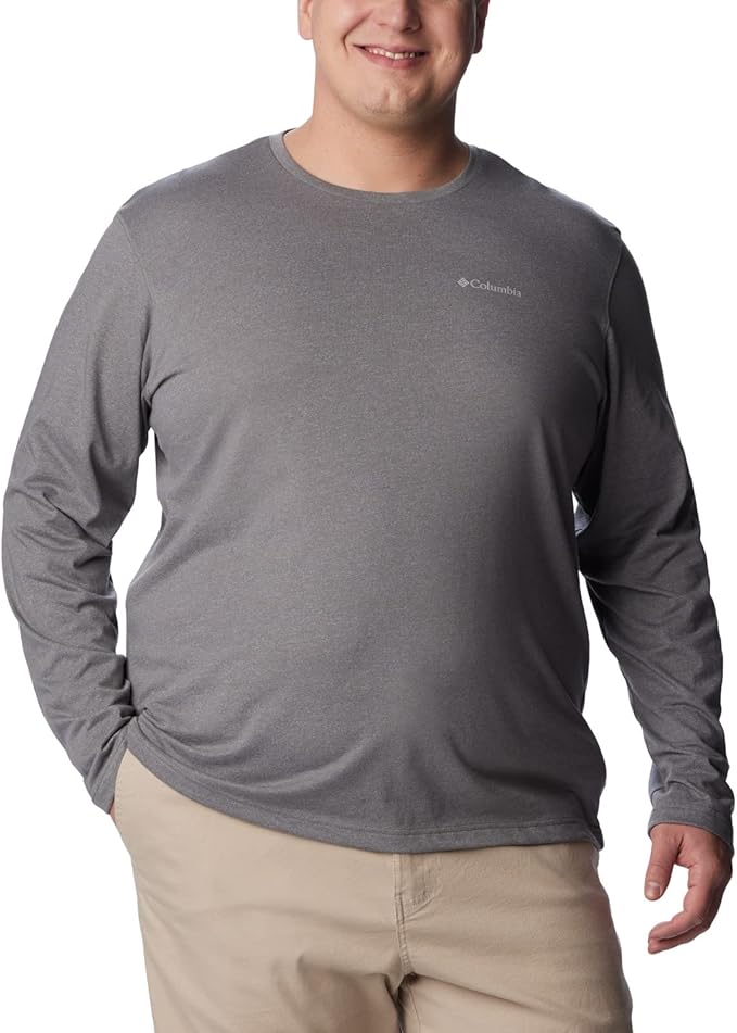 Columbia Men's Thistletown Hills Long Sleeve City Grey Heather T-Shirt