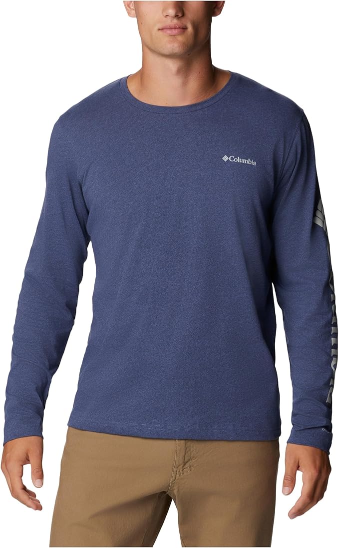 Columbia Men's Thistletown Hills Long Sleeve Dark Mountain Heather T-Shirt