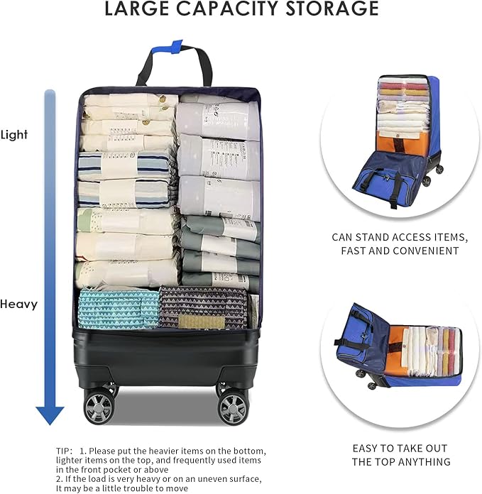 Verage Freeland Large Luggage with X-Large Spinner Wheels, Expandable Hardside Travel Luggage