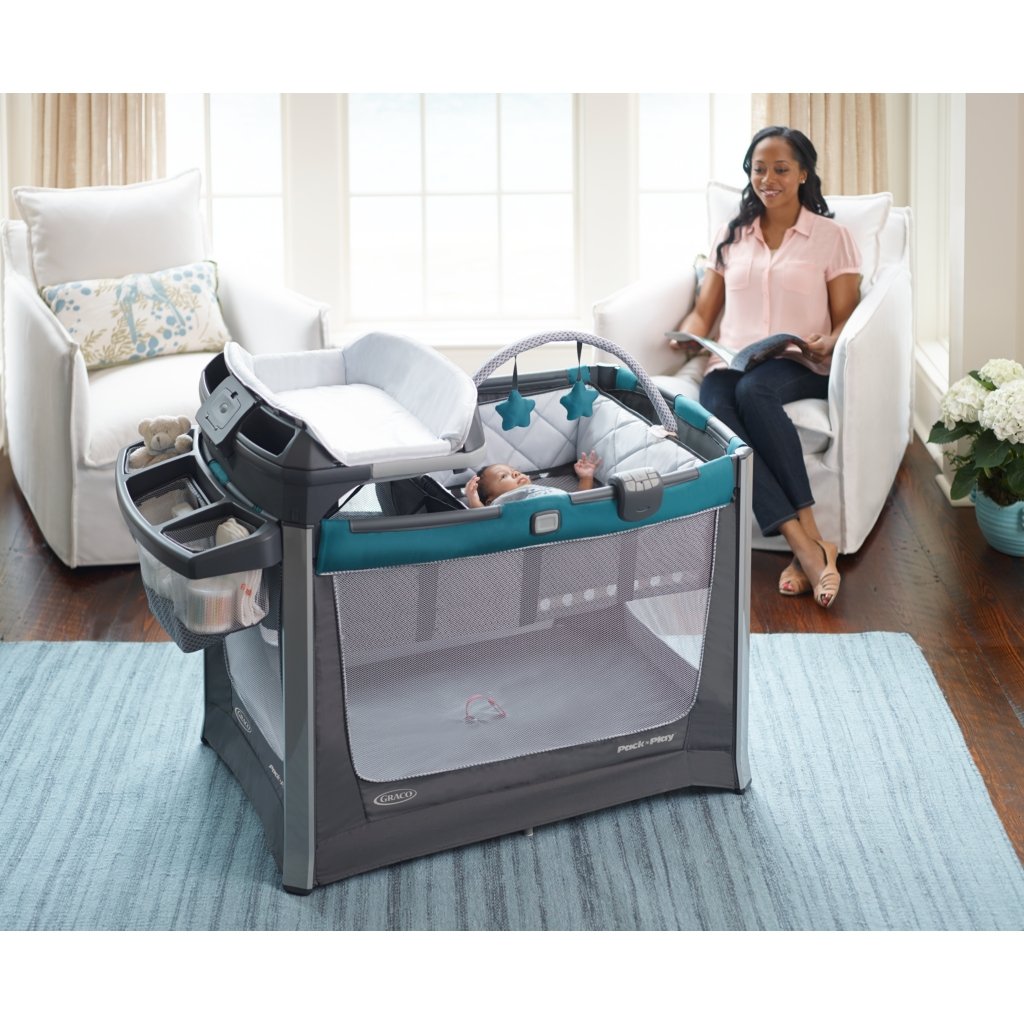 Pack N' Play Smart Stations Playard- Sapphire