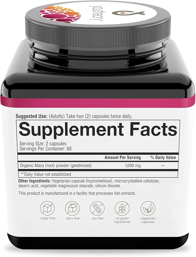 Youtheory Maca Root 120 Vegetarian Capsules