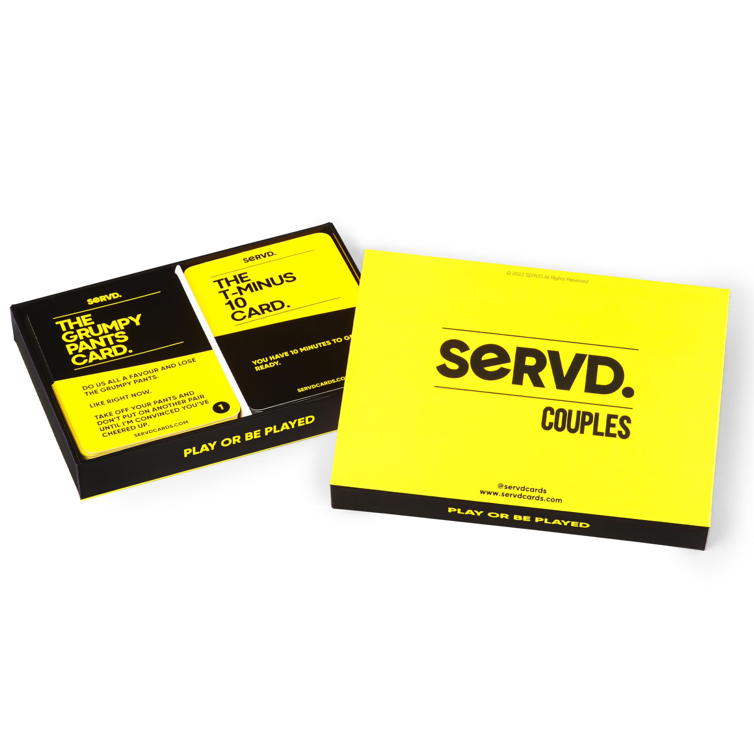 SERVD - Couples - The Hilarious Real-Life Couples Card Game | A Funny Couples Gift for Anniversary, Valentines Day, Christmas, Date Nights & More | Unique Couples Strategy Game