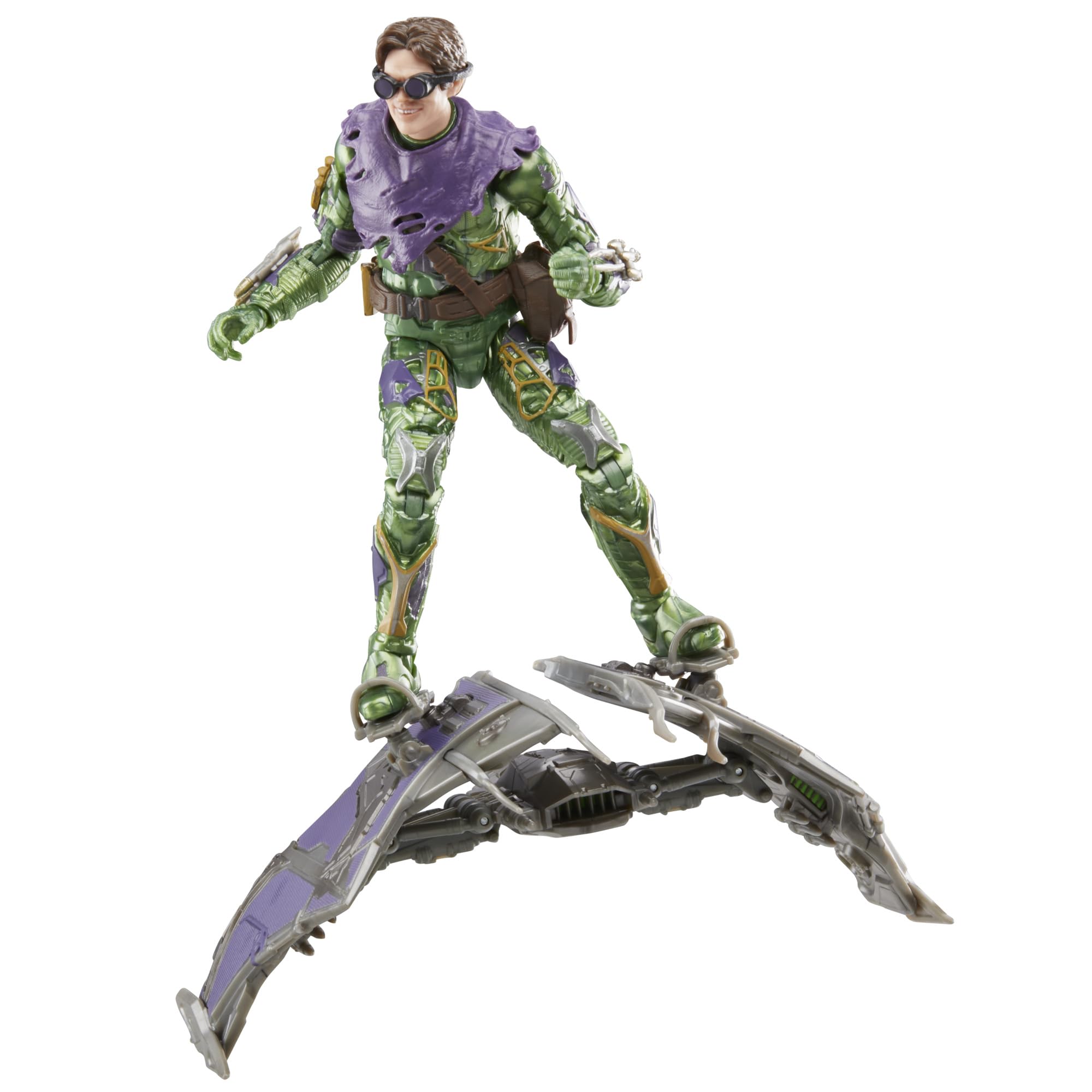 مجموعة Marvel Legends لشخصيتي Green Goblin وSpider-Man No Way Home الفاخرة مقاس 6 بوصات مع 6 ملحقات