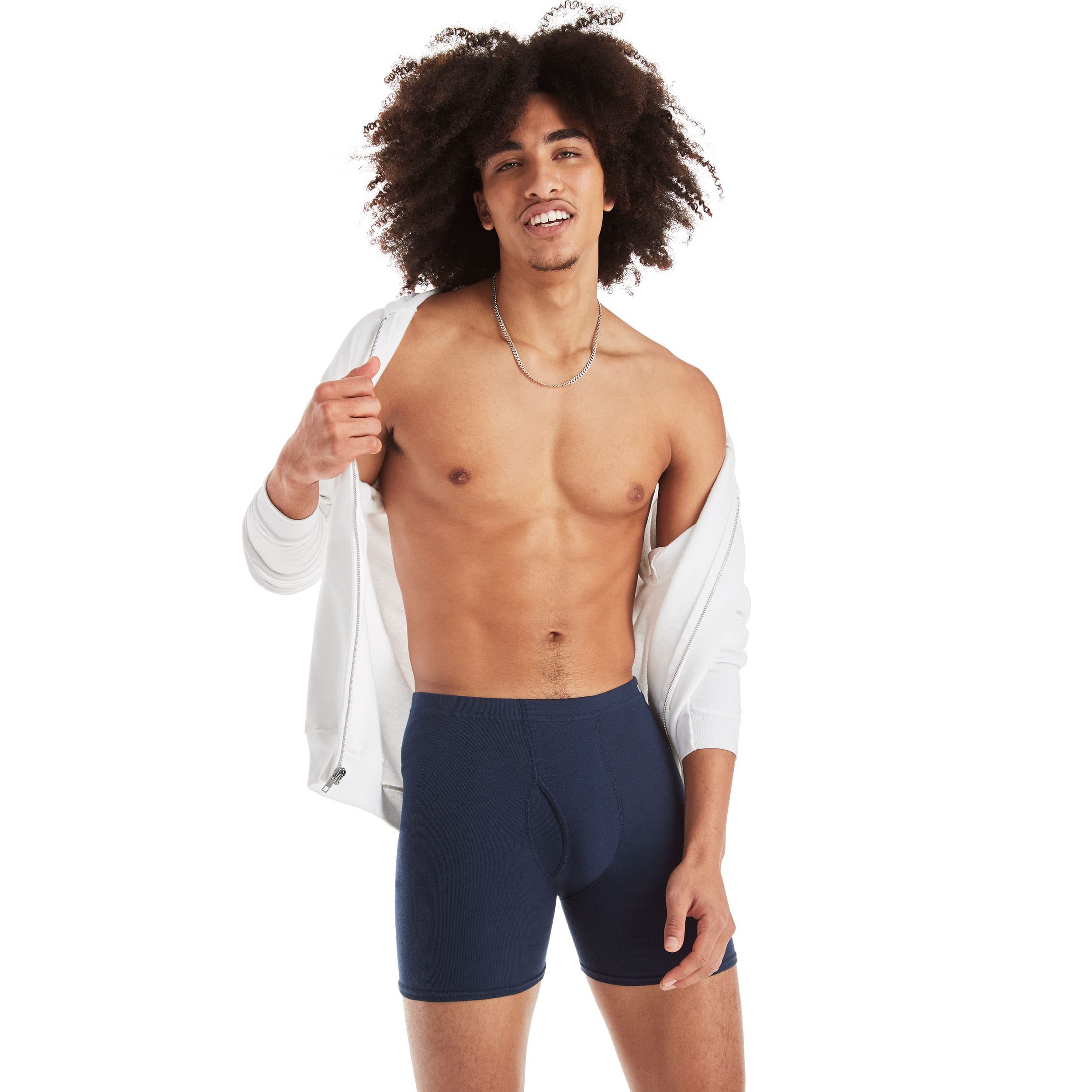 Size: L - :Hanes mens Tagless Comfortsoft Waistband - Multiple Packs Available Boxer Briefs, 6 Pack Assorted, Large US
