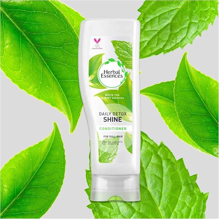 Herbal Essences Daily Detox Shine White Tea and Mint Conditioner, 400 ml