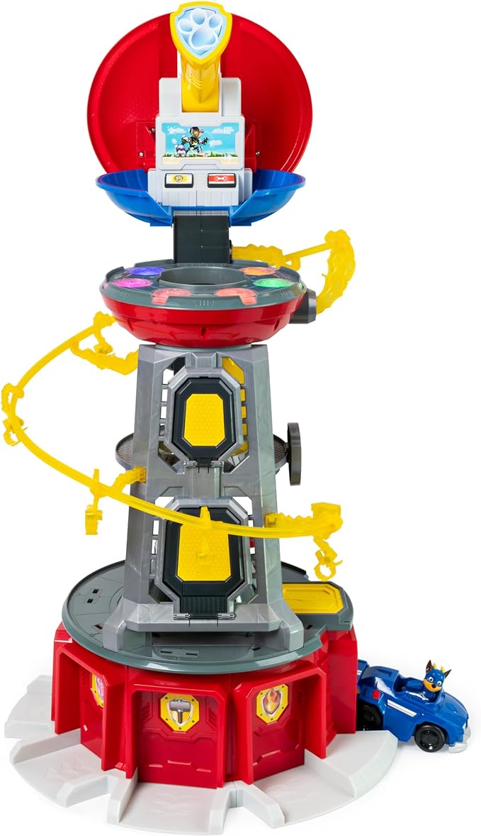 PAW Patrol, Mighty Pups Super Paws Lookout Tower Playset with Lights and Sounds