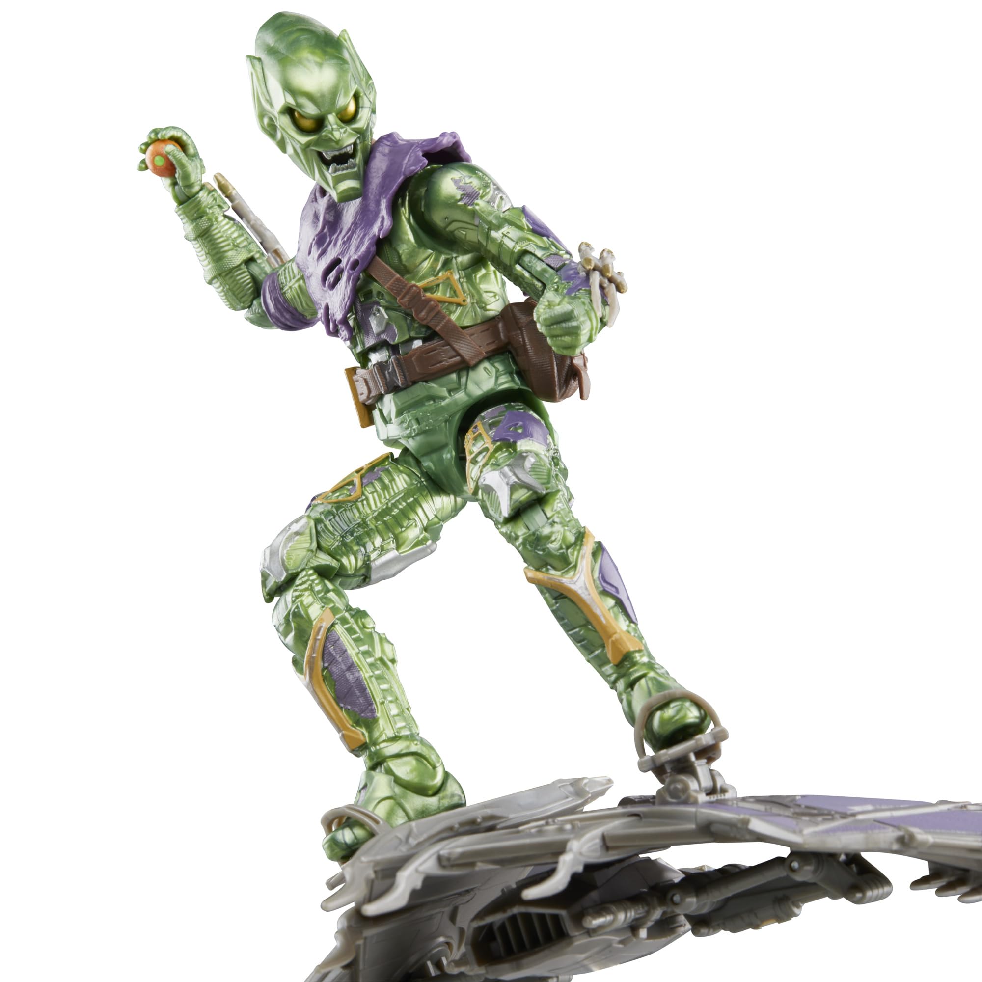 مجموعة Marvel Legends لشخصيتي Green Goblin وSpider-Man No Way Home الفاخرة مقاس 6 بوصات مع 6 ملحقات