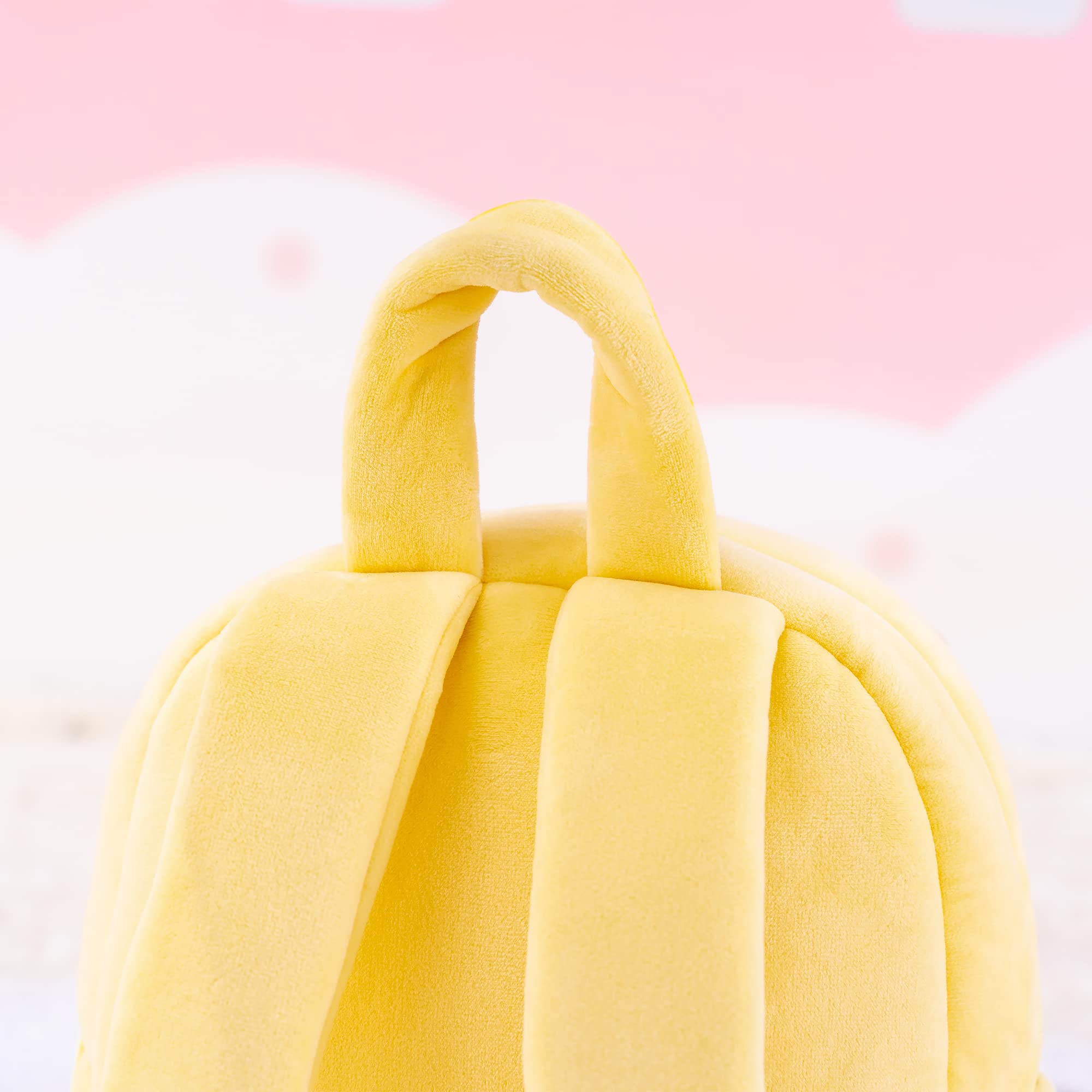 Gloveleya Toddler Backpack with Rag Doll Gifts for Girls Angel Girl Yellow 9 Inches
