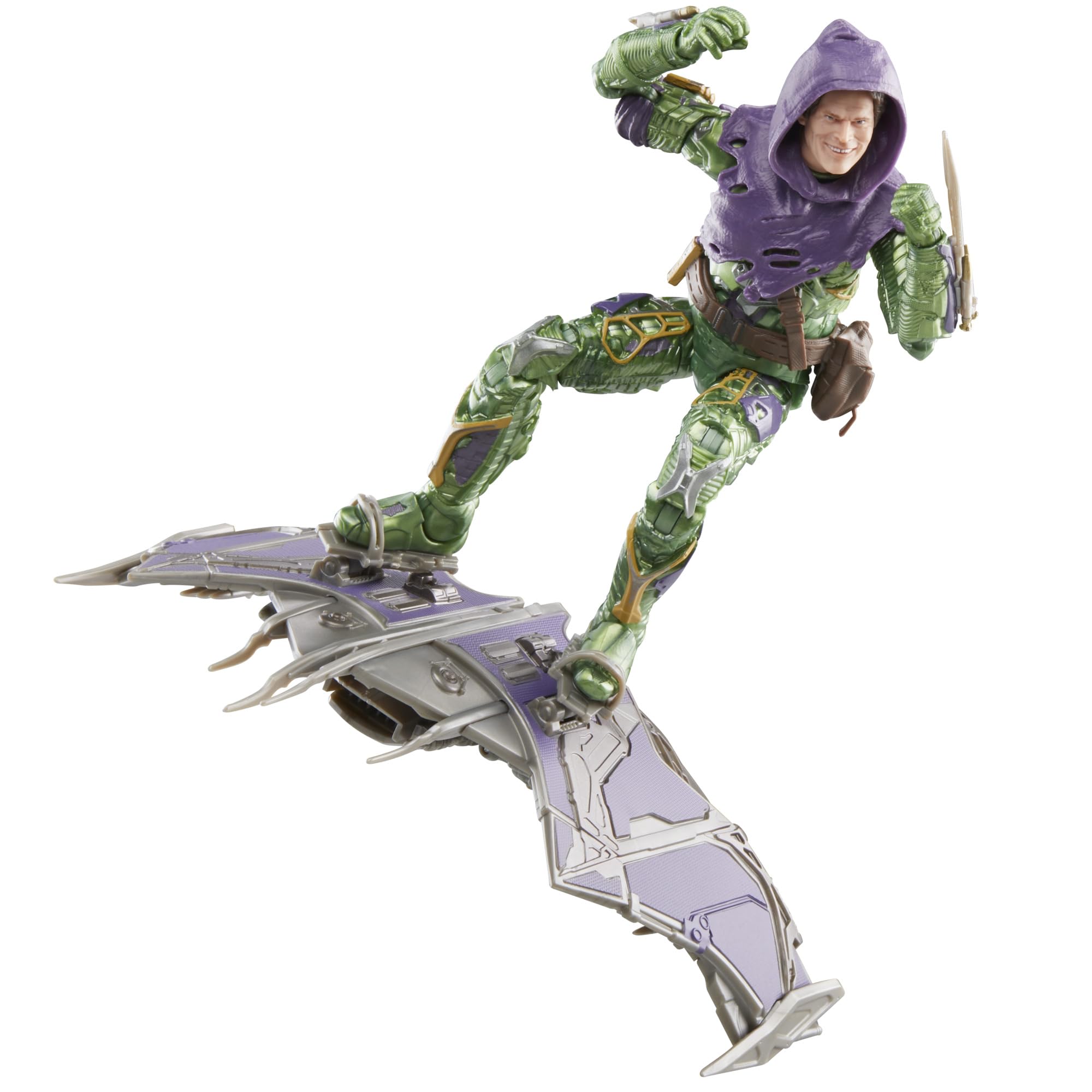 مجموعة Marvel Legends لشخصيتي Green Goblin وSpider-Man No Way Home الفاخرة مقاس 6 بوصات مع 6 ملحقات