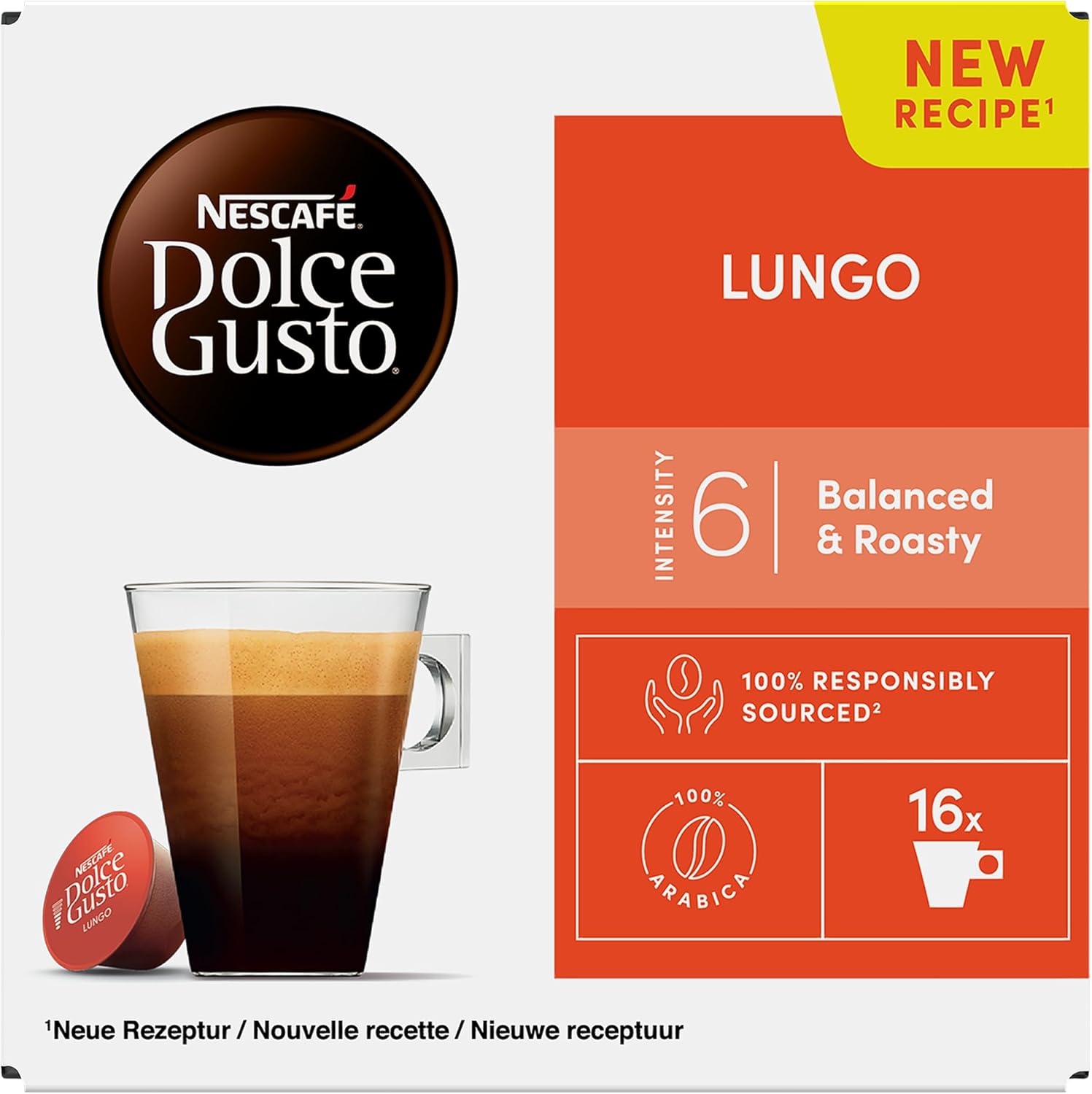 Nescafe Dolce Gusto Lungo Coffee Pods (16)89.6 Gram