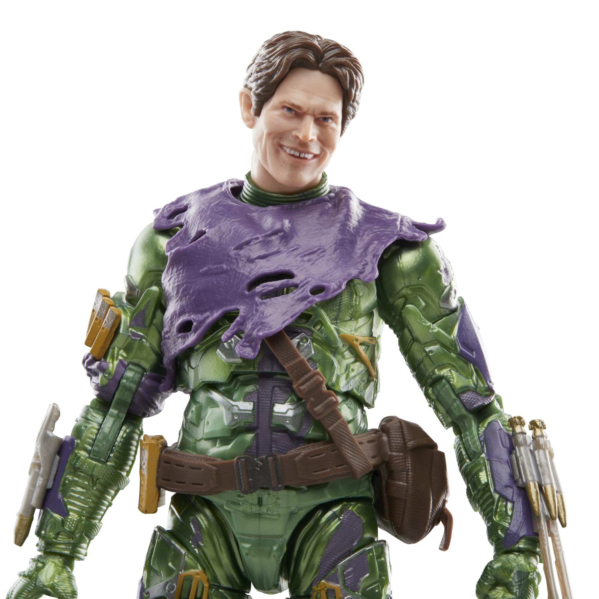مجموعة Marvel Legends لشخصيتي Green Goblin وSpider-Man No Way Home الفاخرة مقاس 6 بوصات مع 6 ملحقات