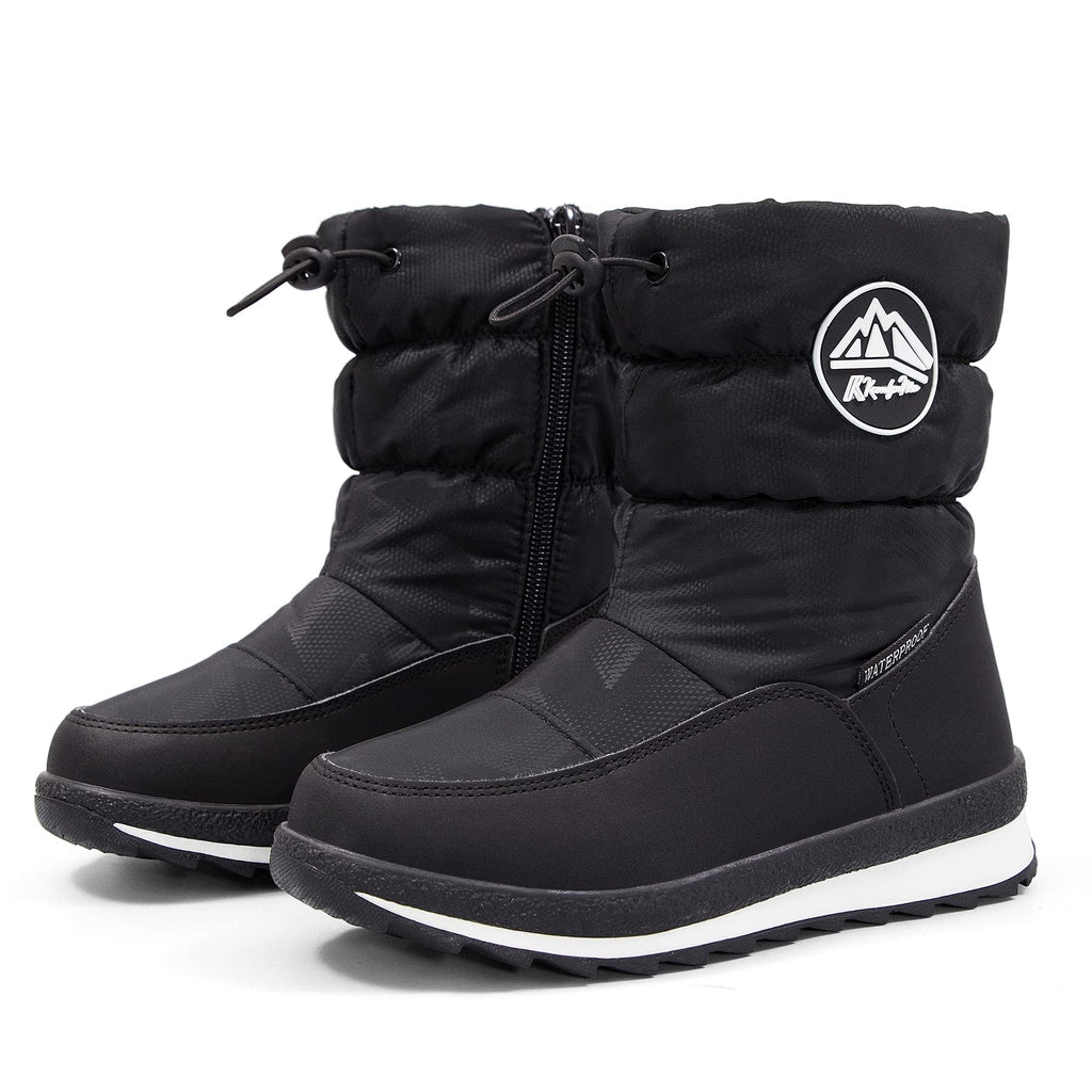 K KomForme Kids Snow Boots for Boys Girls Toddler Winter Outdoor Boots Waterproof with Fur Lined (Toddler/Little Kid/Big Kid)