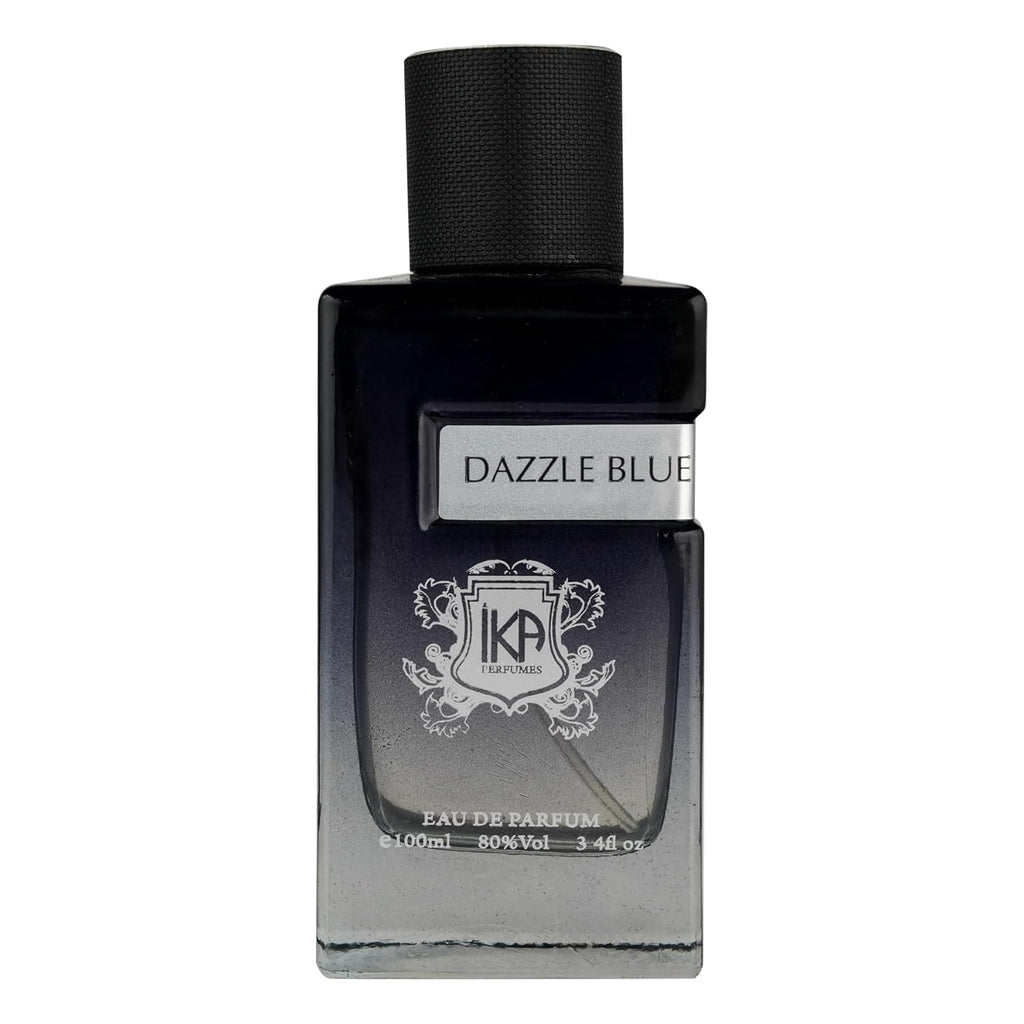 IKA Dazzle Blue Eau De Parfum For Men - 100ml | Bold Blue-Toned Perfume for Men | Dazzling Scent That Combines Strength with Freshness
