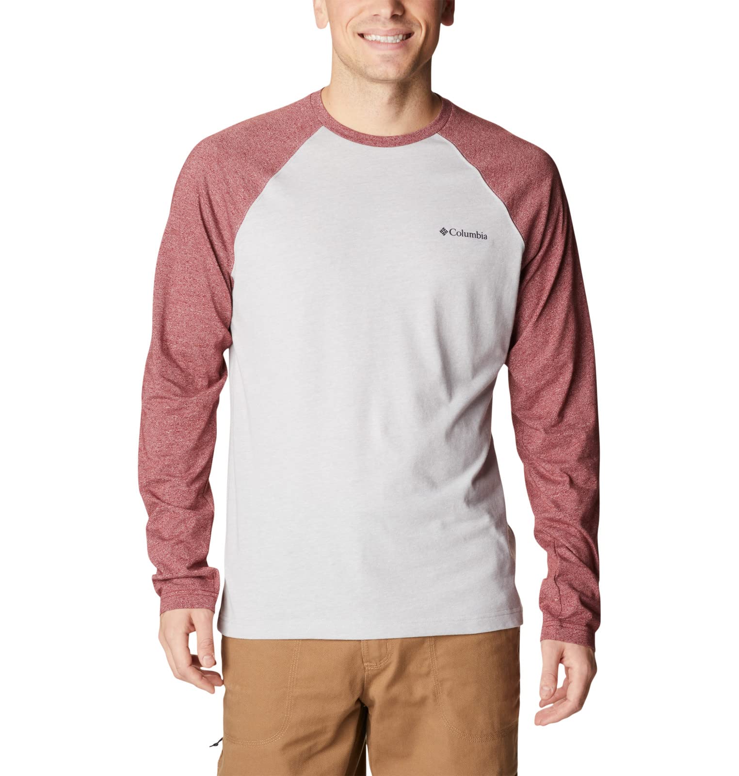 SIZE: S - Columbia men's ThistleTown Hills Raglan Tee Hiking Shirt