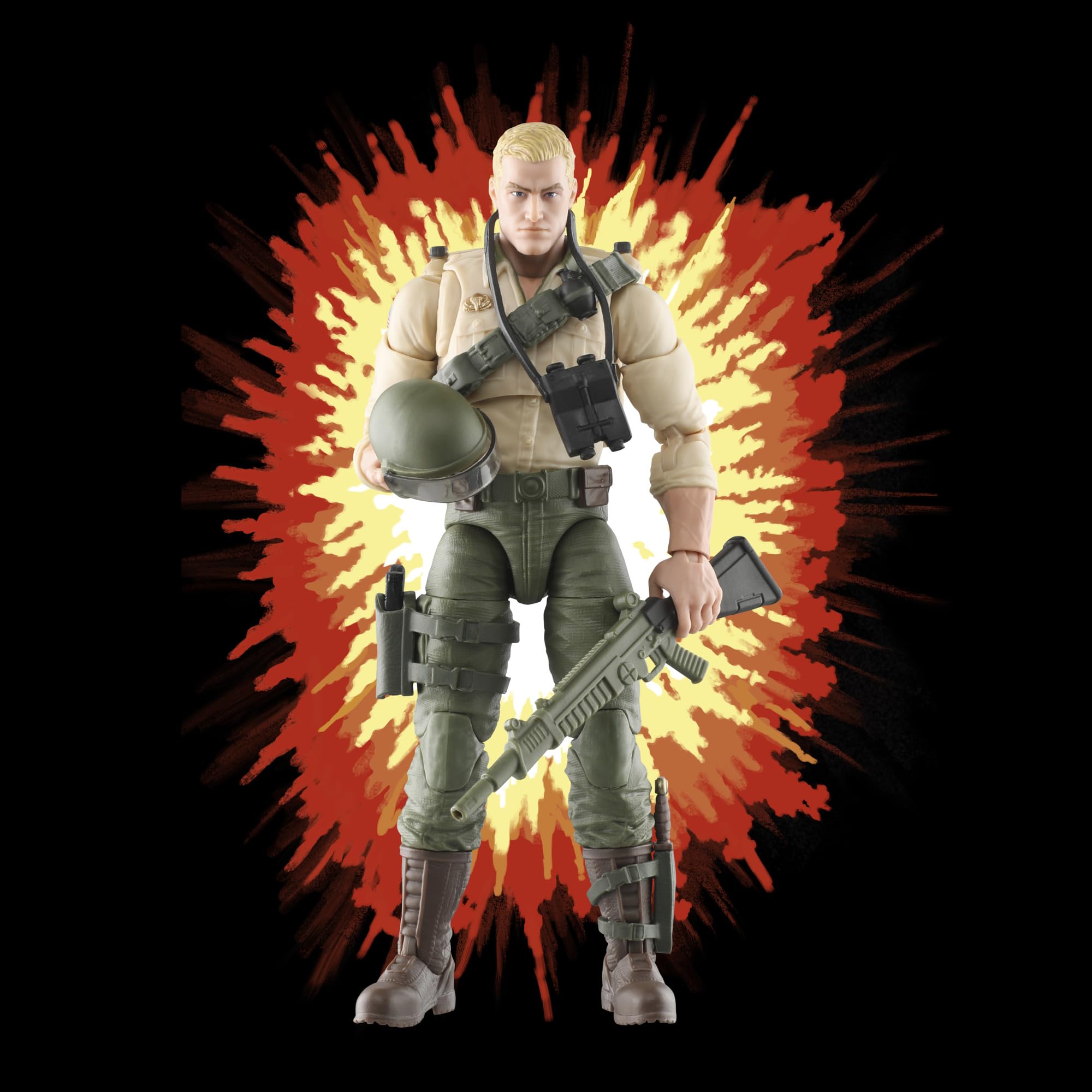 G.I. Joe Classified Series Retro Cardback Duke, Collectible 6-Inch Action Figure with 10 Accessories