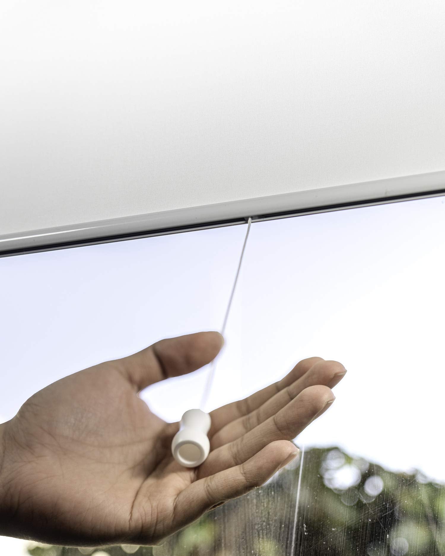 CHICOLOGY Roller Window Shades, Urban White (Light Filtering), 142 cm (W) x 182 cm (H)