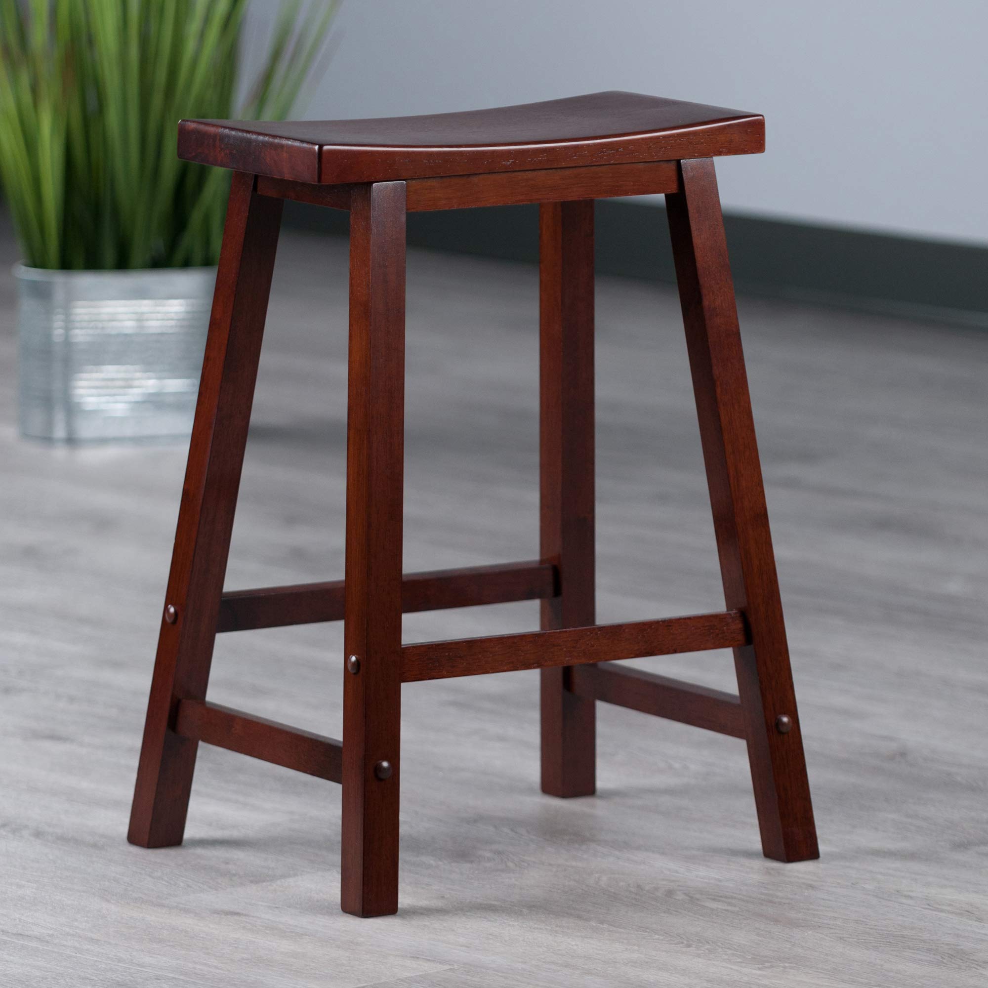 Winsome 94084 Satori Stool, 24", Walnut