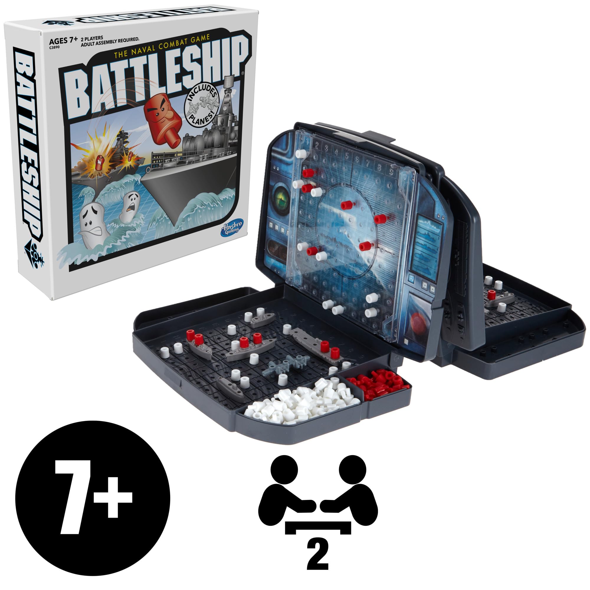 Hasbro Gaming Battleship With Planes Strategy Board Game for Ages 7 and Up (Amazon Exclusive)