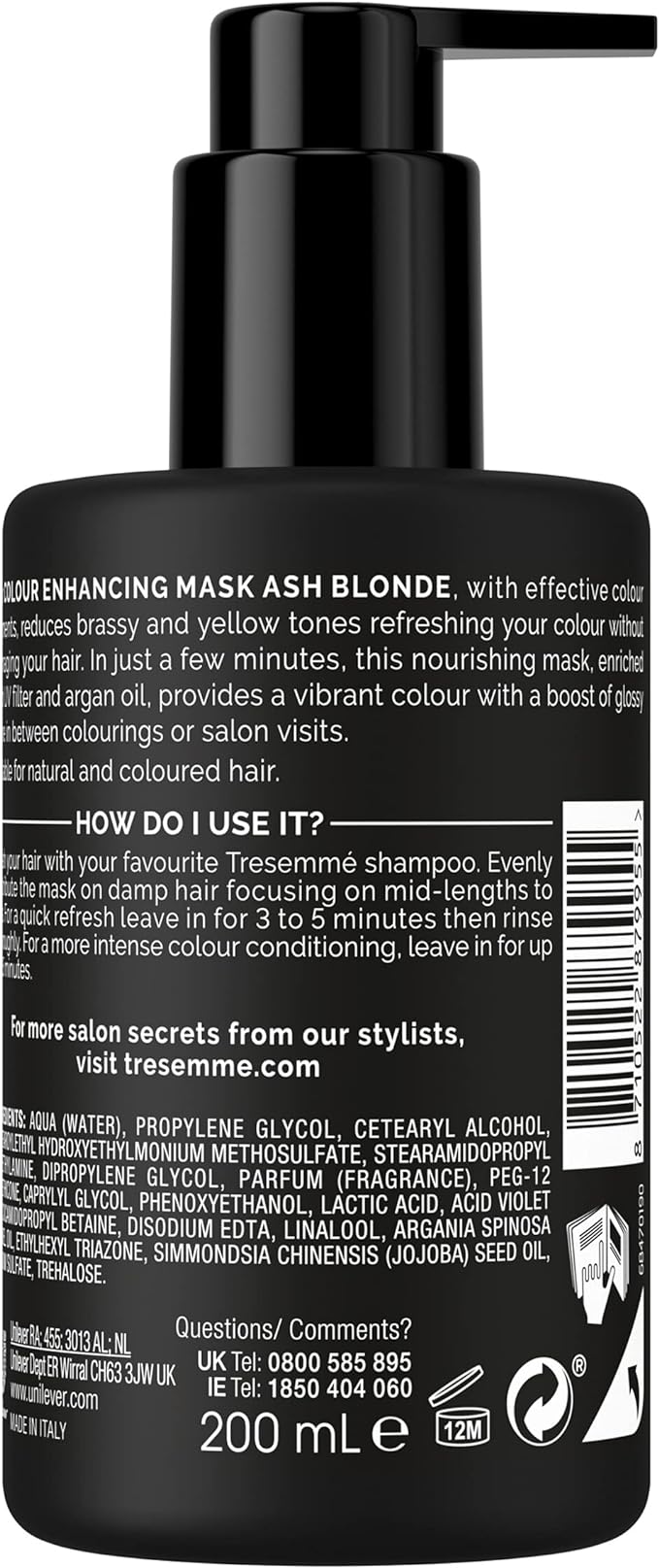 TRESemme Ash Blonde Colour Enhancing Hair Mask 200 ml