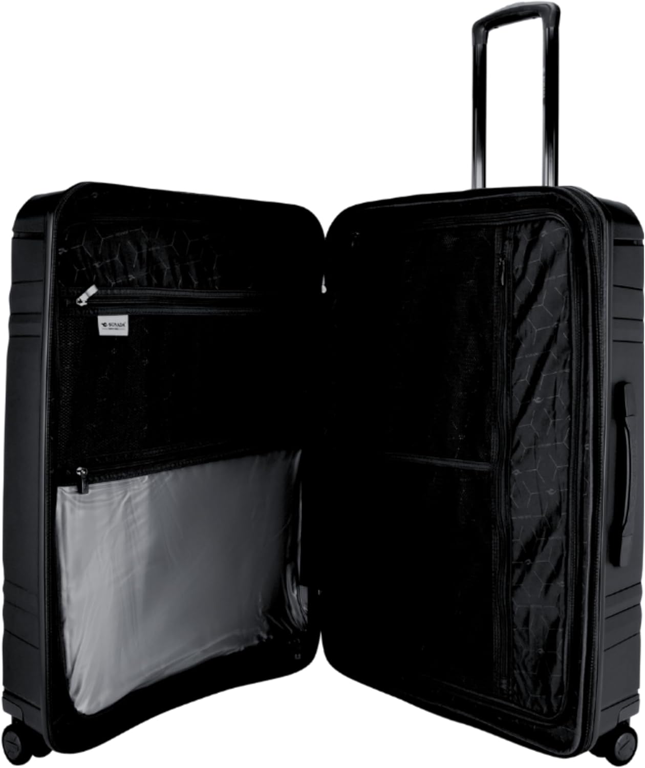 Sonada Unbreakable Luggage Unisex,Double Zipper,Expandable, TSA Lock With 4 Double Silent Wheels (Check in 28-Inch) (Black)