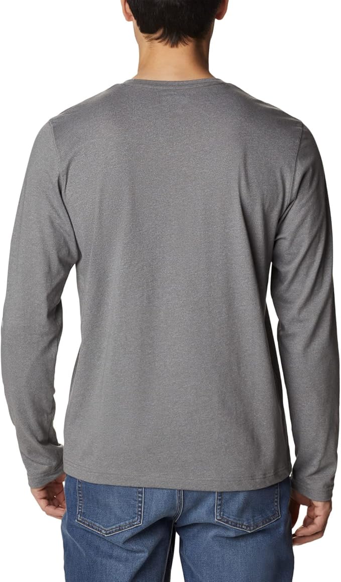 Columbia Men's Thistletown Hills Long Sleeve City Grey Heather T-Shirt
