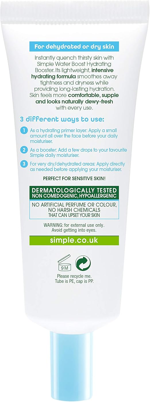 Simple Water Boost Hydrating Booster For Sensitive Skin