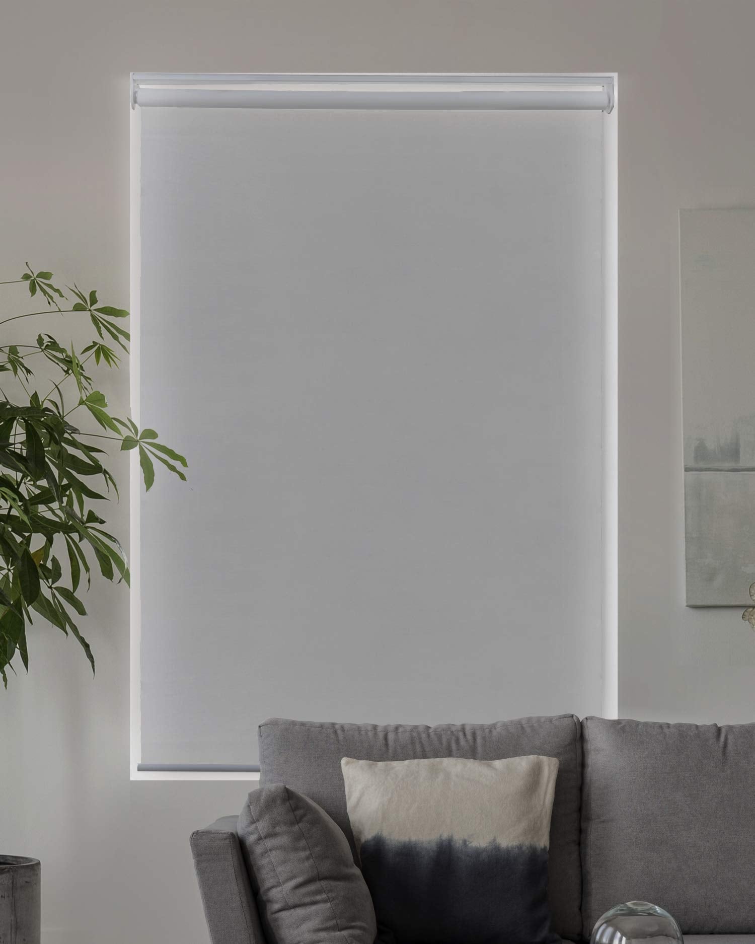 CHICOLOGY Roller Window Shades , Window Blinds , Window Shades for Home , Roller Shades , Window Treatments , Window Blinds Cordless , Door Blinds , Byssus White (Blackout), 27"W X 72"H 27"W X 72"H Byssus White (Blackout)