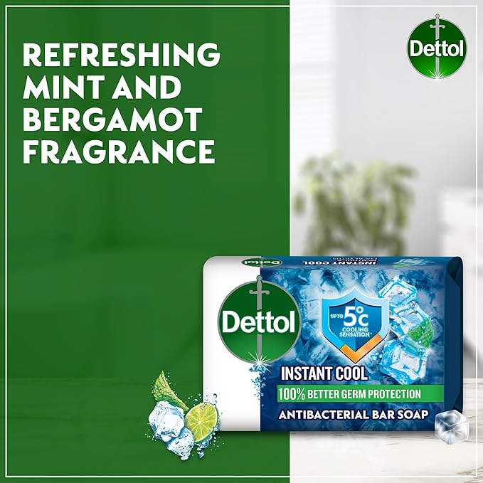 Dettol Instant Cool Anti-Bacterial Soap 70g