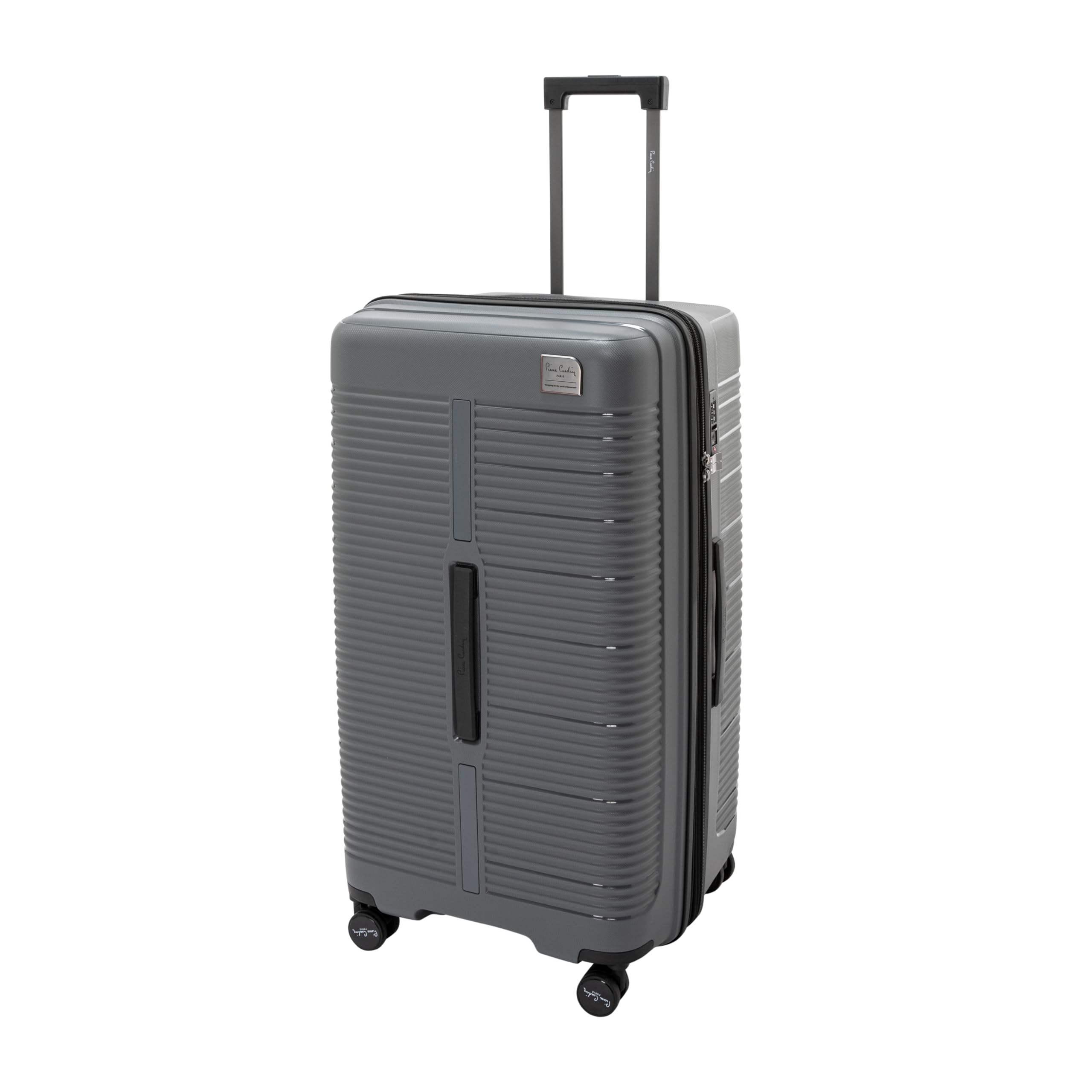 Pierre Cardin 3-Piece Hard-shell Suitcase Luggage Set – Lightweight, Expandable with 4 Silent Spinner Wheels & TSA Lock (Grey)